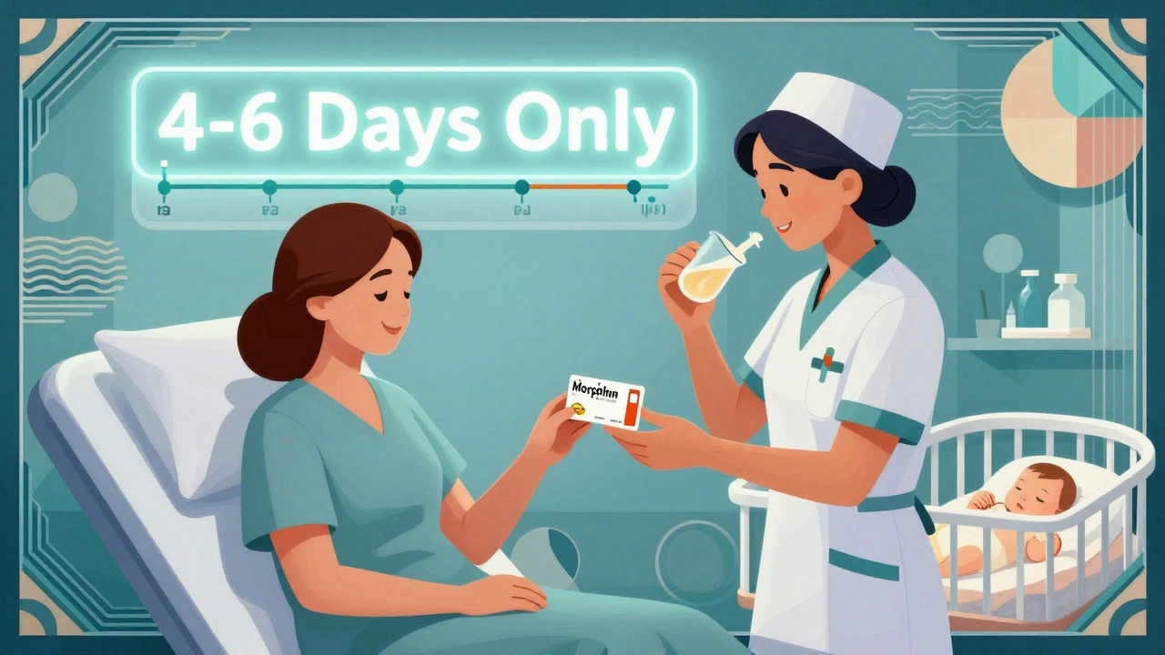 Madre in ospedale riceve morfina con timeline di sicurezza per l&#039;allattamento