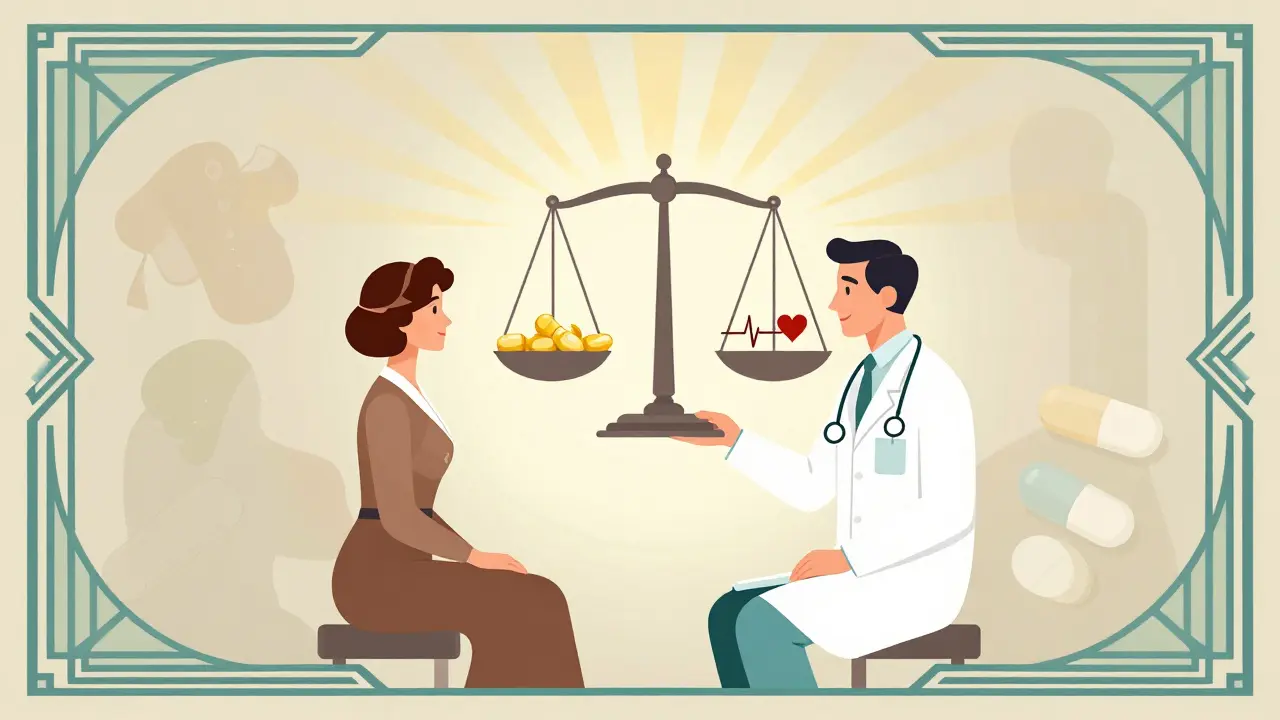 Medico e paziente valutano approcci sicuri per la gestione del dolore