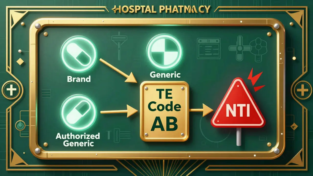 Sistema farmaceutico che distingue farmaci di marca, generici e generici autorizzati con codici terapeutici.