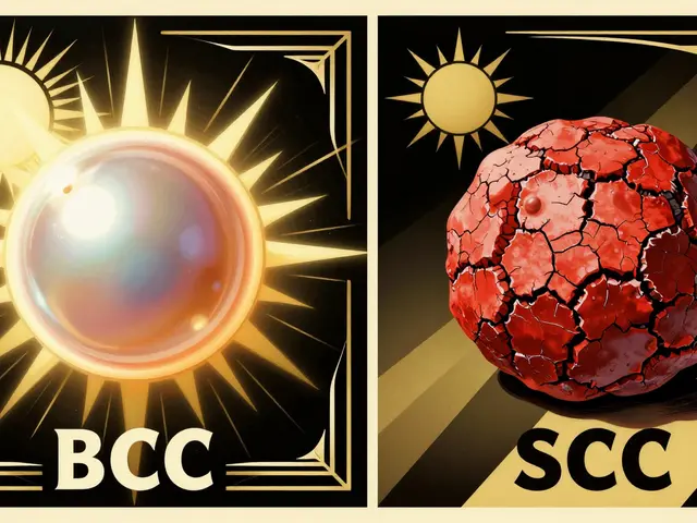 Cancro della pelle non melanoma: Basale contro Carcinoma a Cellule Squamose