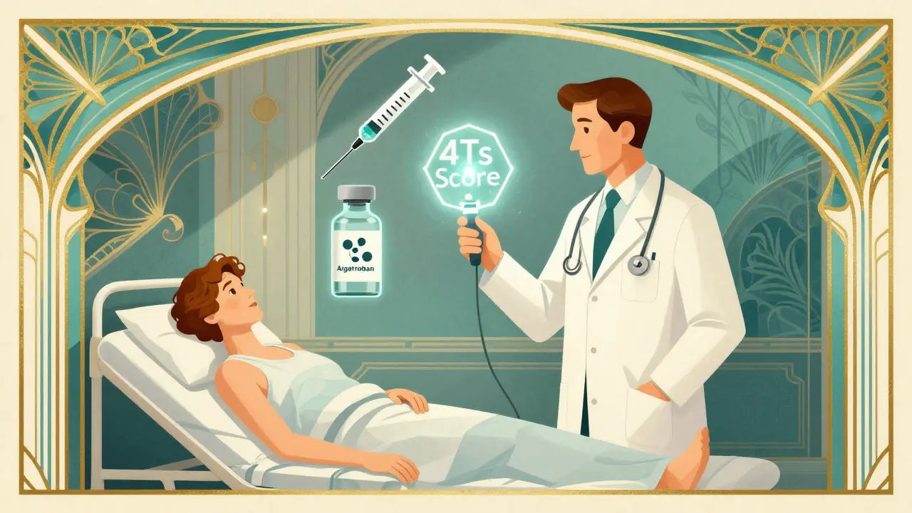 Illustrazione Art Deco di diagnosi medica e trattamento alternativo