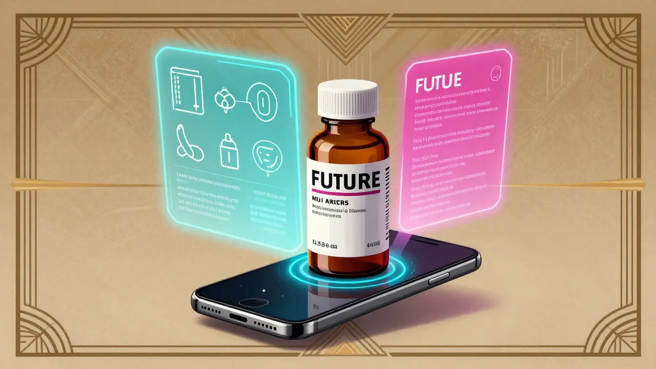 Smartphone con realtà aumentata che semplifica le istruzioni del farmaco